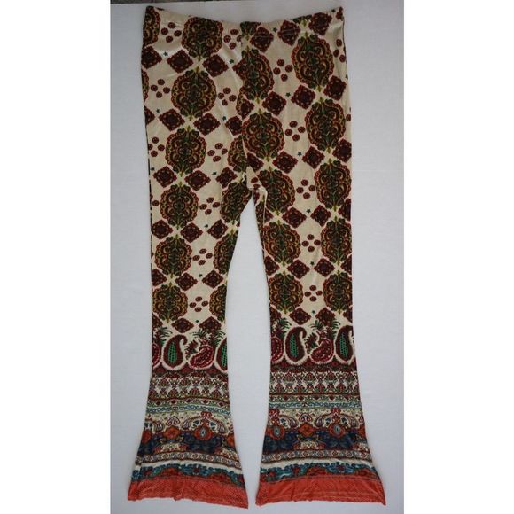 Anthropologie RAGA R518 93 Women's Sz S Boho Stretch Bell Bottom Pants - Picture 2 of 7